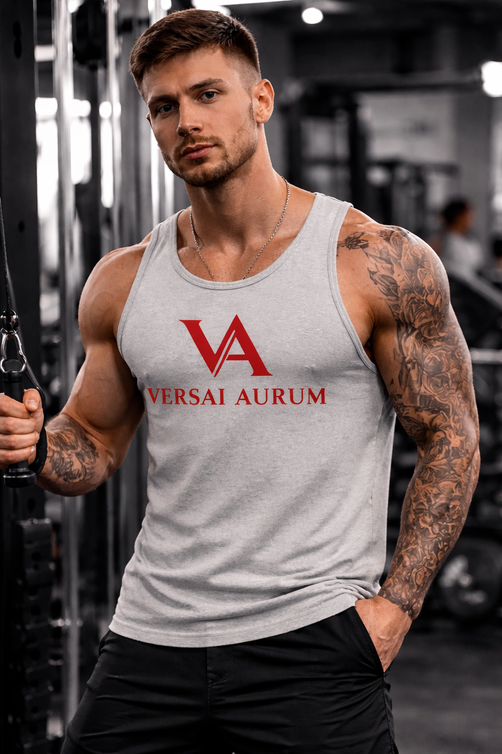 CAMISETA SIN MANGAS HEATHER GREY