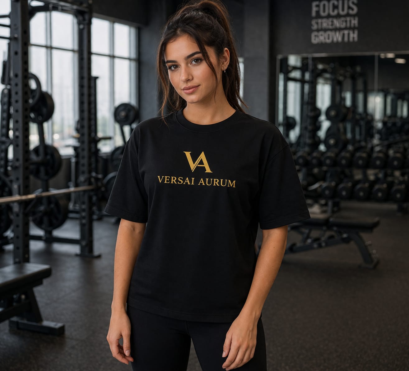 CAMISETA OVERSIZE CROP BLACK