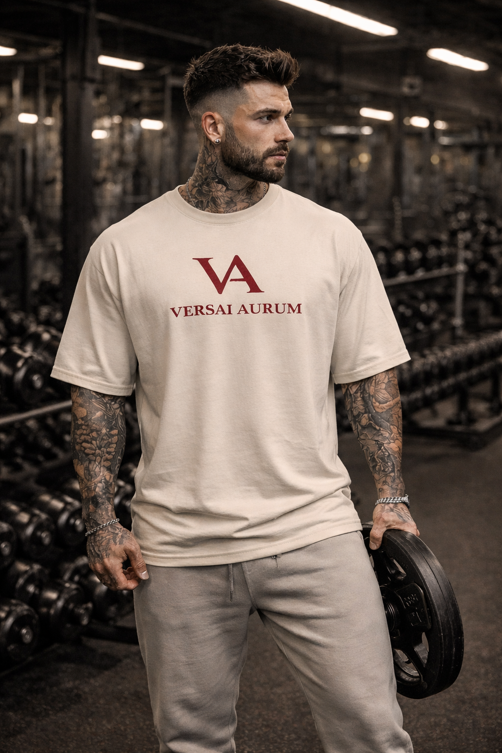 CAMISETA OVERSIZE NO EXCUSES NATURAL RAW